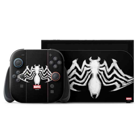 Marvel Venom Venom Logo Nintendo Switch 2 (2025) with Joy-Con Skin
